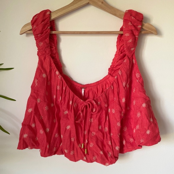 NEW Free People This Love Set In Hot Coral Combo - Picture 12 of 17